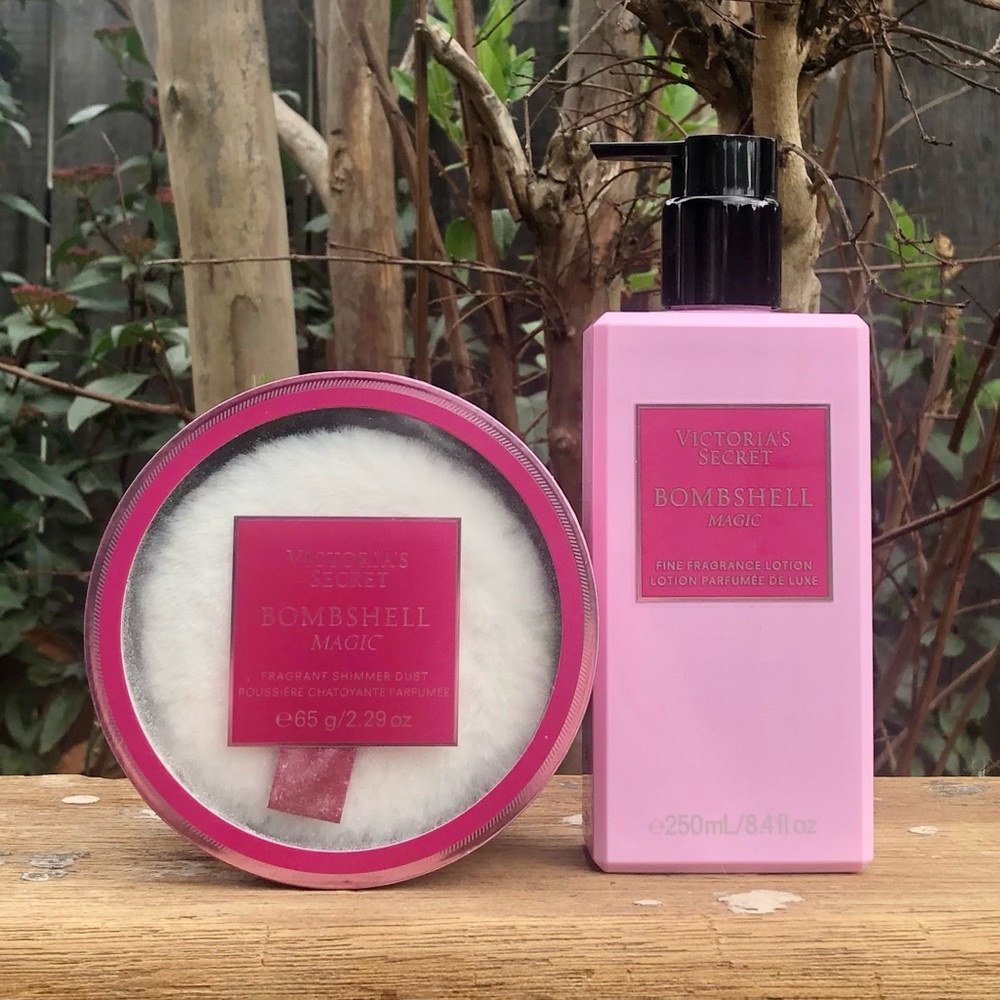 VS Bombshell Magic Fragrant Shimmer Dust & Lotion 2 pc Set